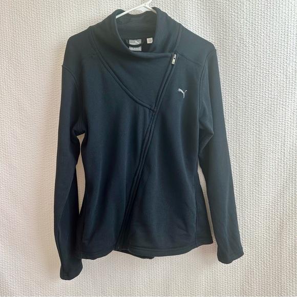 Puma Women’s Black Full Zip Active Sweatshirt Jacket- Size L - Picture 1 of 6
